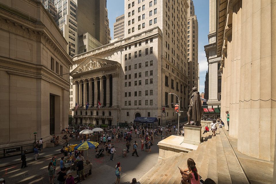 The New York Stock Exchange, where Howard Lutnick's BGC Group and Newmark stakes trade publicly