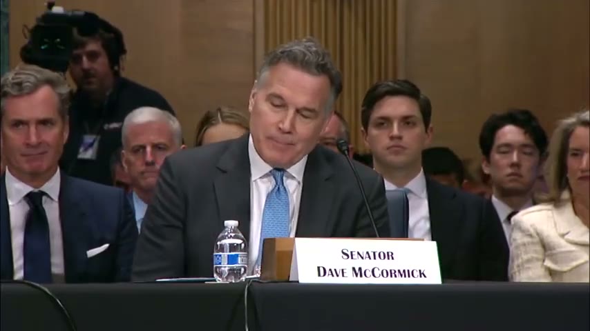 Sen. David McCormick before the Senate Banking Committee