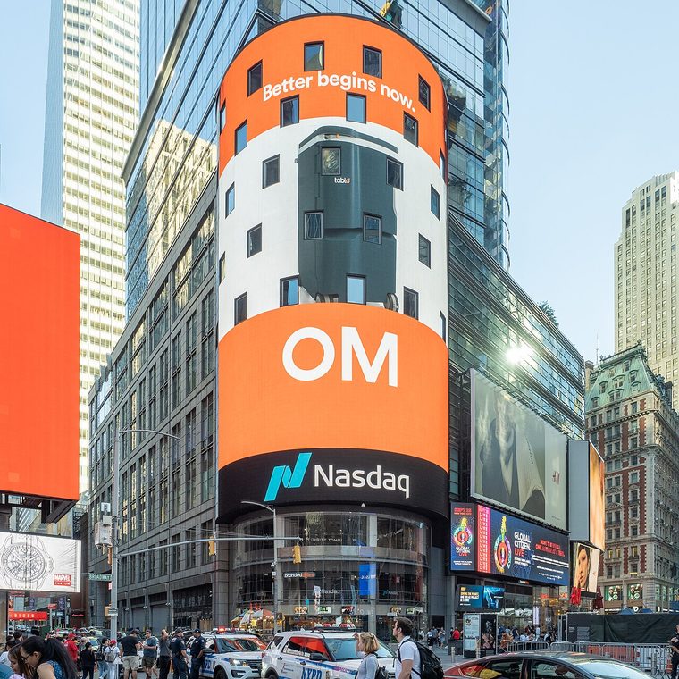 The Nasdaq MarketSite in Times Square representing JD Vance's index-fund holdings